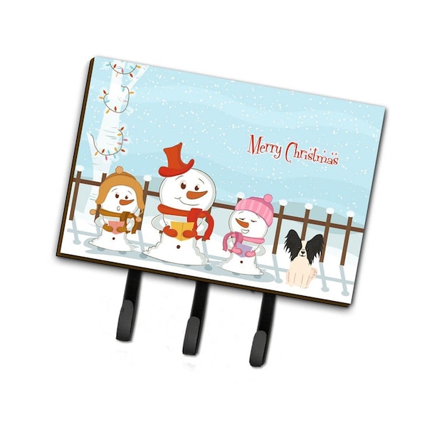 Carolines Treasures Merry Christmas Carolers Papillon Black and White Leash or Key Holder BB2407TH68 - main